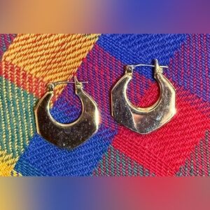 Vintage Gold Hoop Earrings